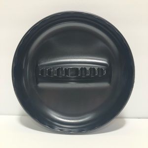 Black Melamine Ashtray 7 Inch Vintage MCM GES-LINE 341  Made in USA GES-LINE 341